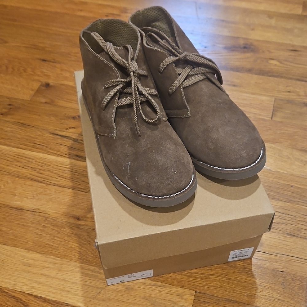 Crewcuts Kids Brown Suede Boots